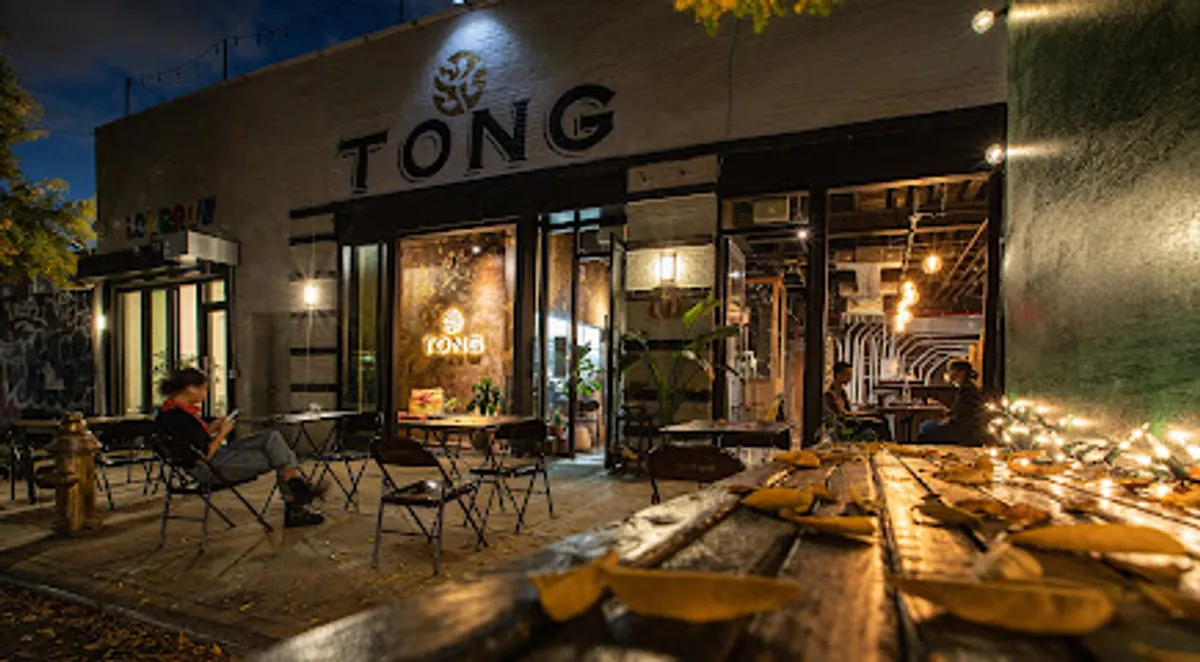 Interior view of Tong, a popular spot in brooklyn