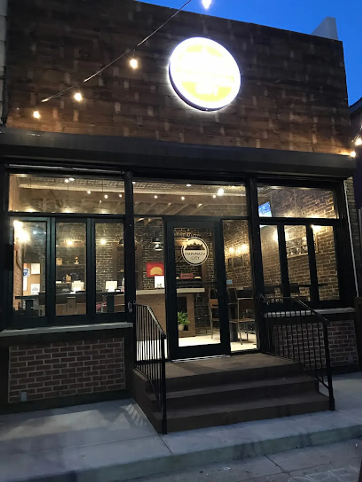 Interior view of Empanada City, a popular spot in brooklyn