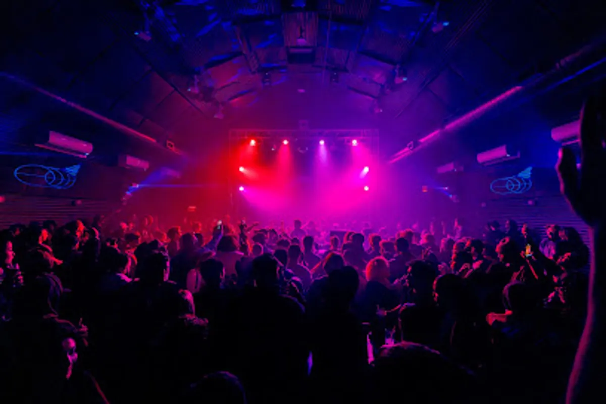 Crowd enjoying a night out at SILO dance club in Brooklyn