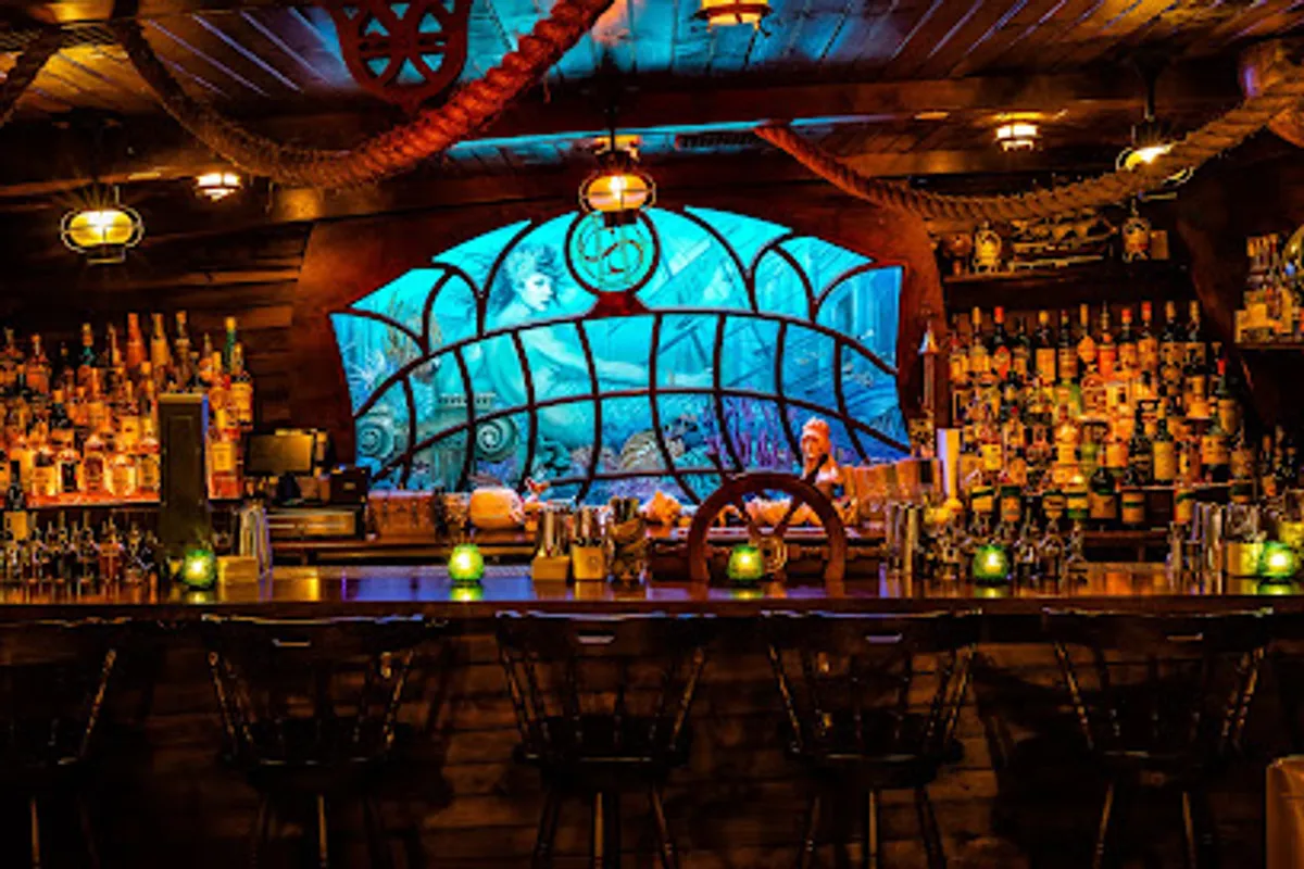 Cozy, nautical-themed interior of Sunken Harbor Club in Brooklyn