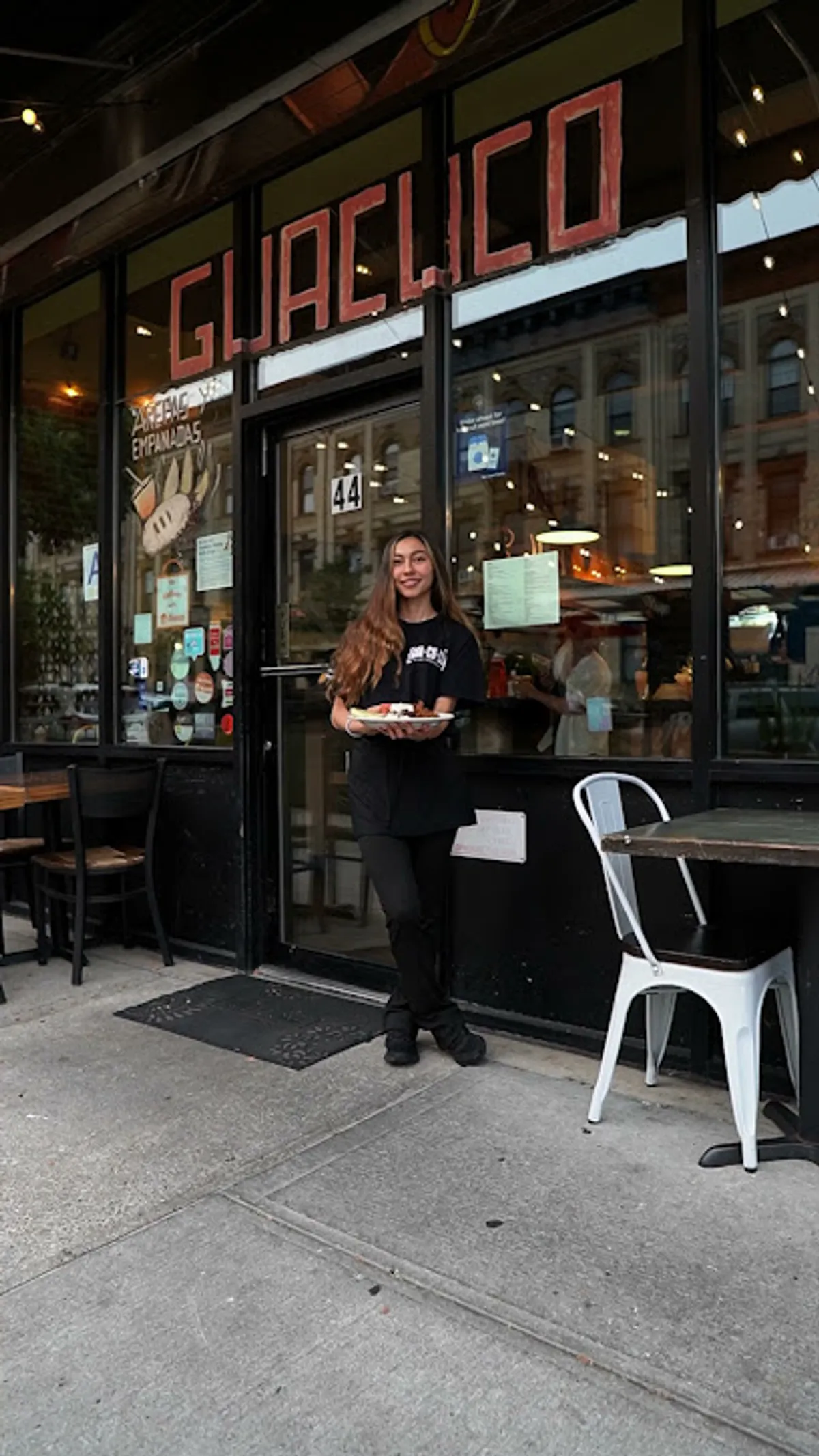 Interior view of Arepera Guacuco, a popular spot in brooklyn