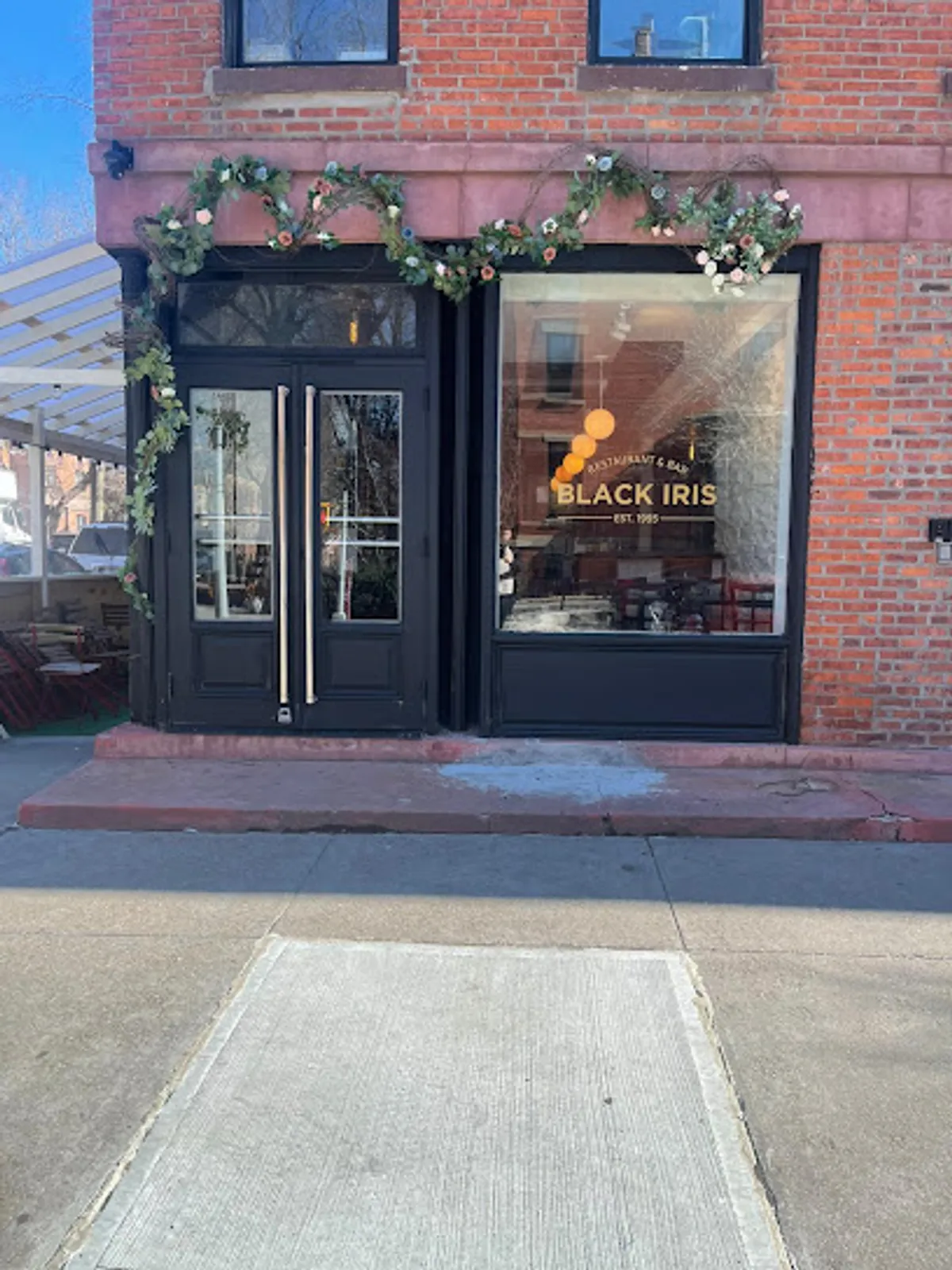 Interior view of Black Iris, a popular spot in brooklyn