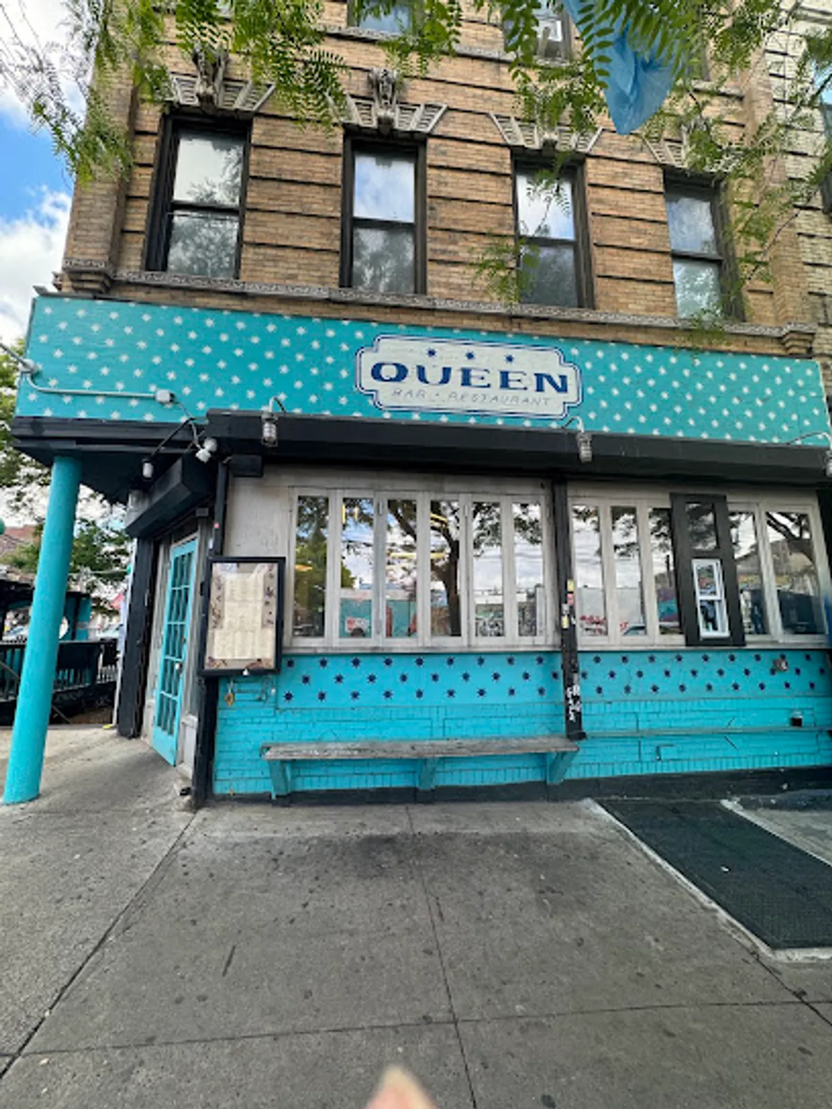 Interior view of Queen, a popular spot in brooklyn